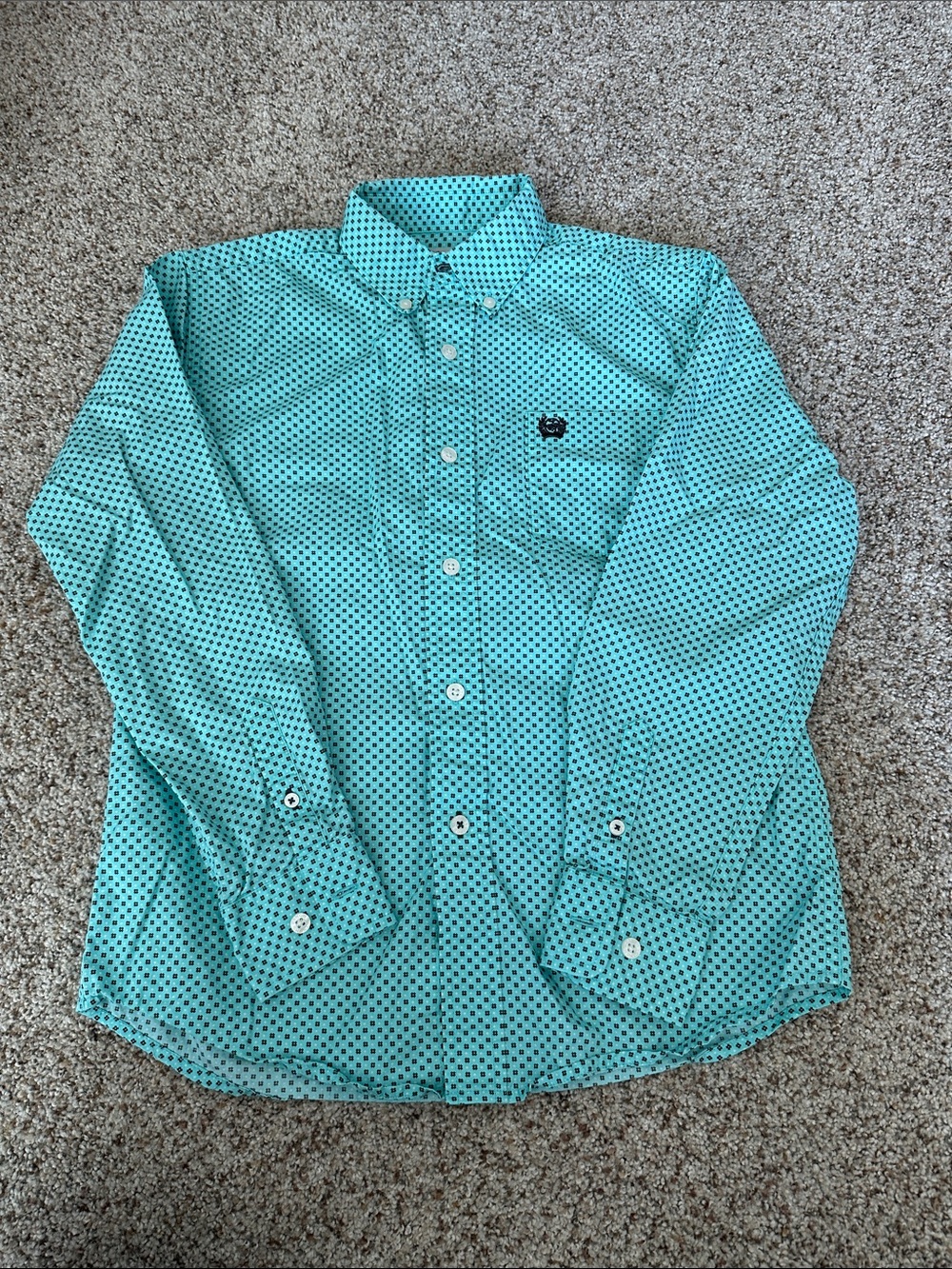 Kids Cinch Long Sleeve Button Down Shirt